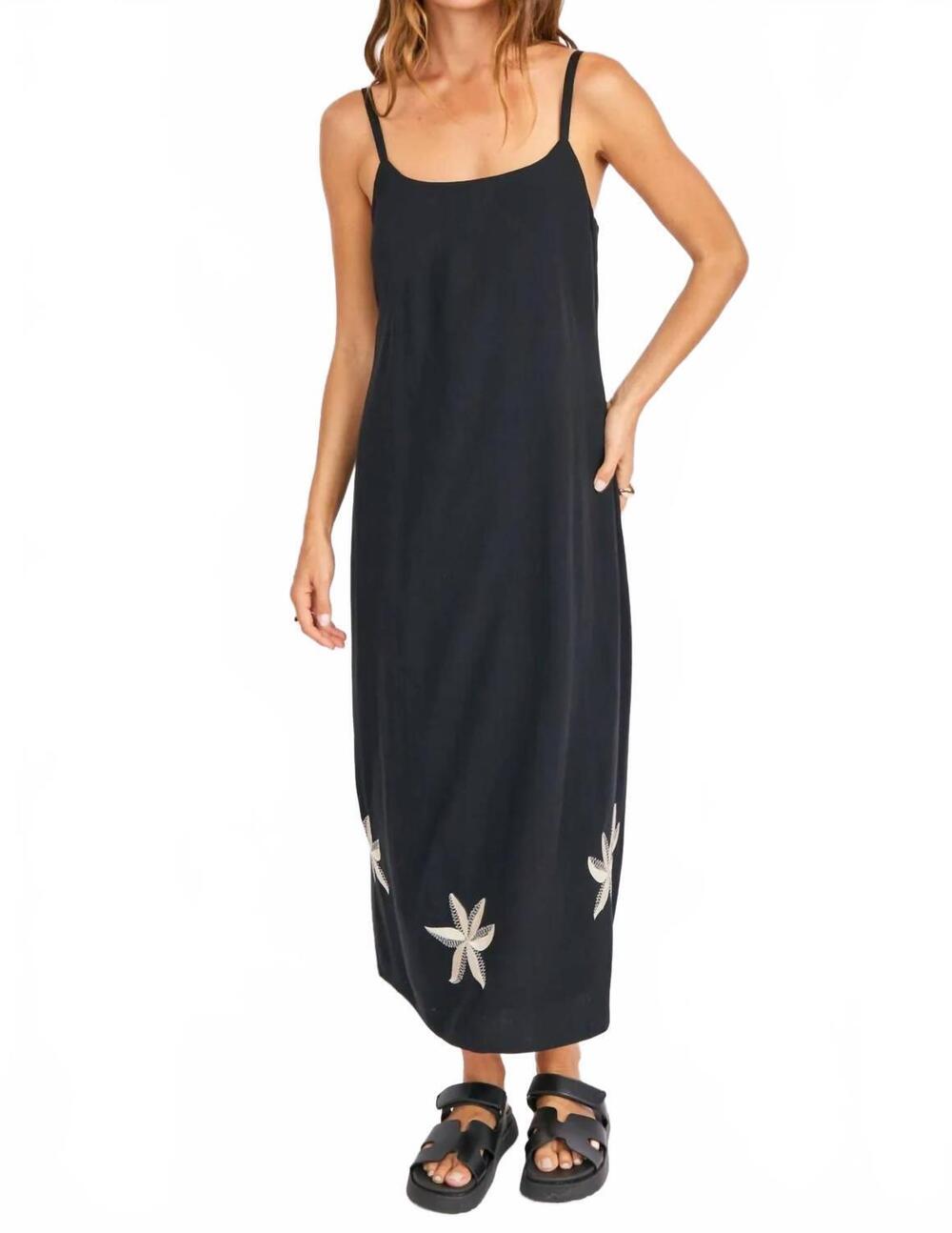 NEW SAGE THE LABEL way maker maxi dress in black